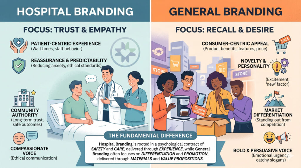 Hospital branding vs general branding