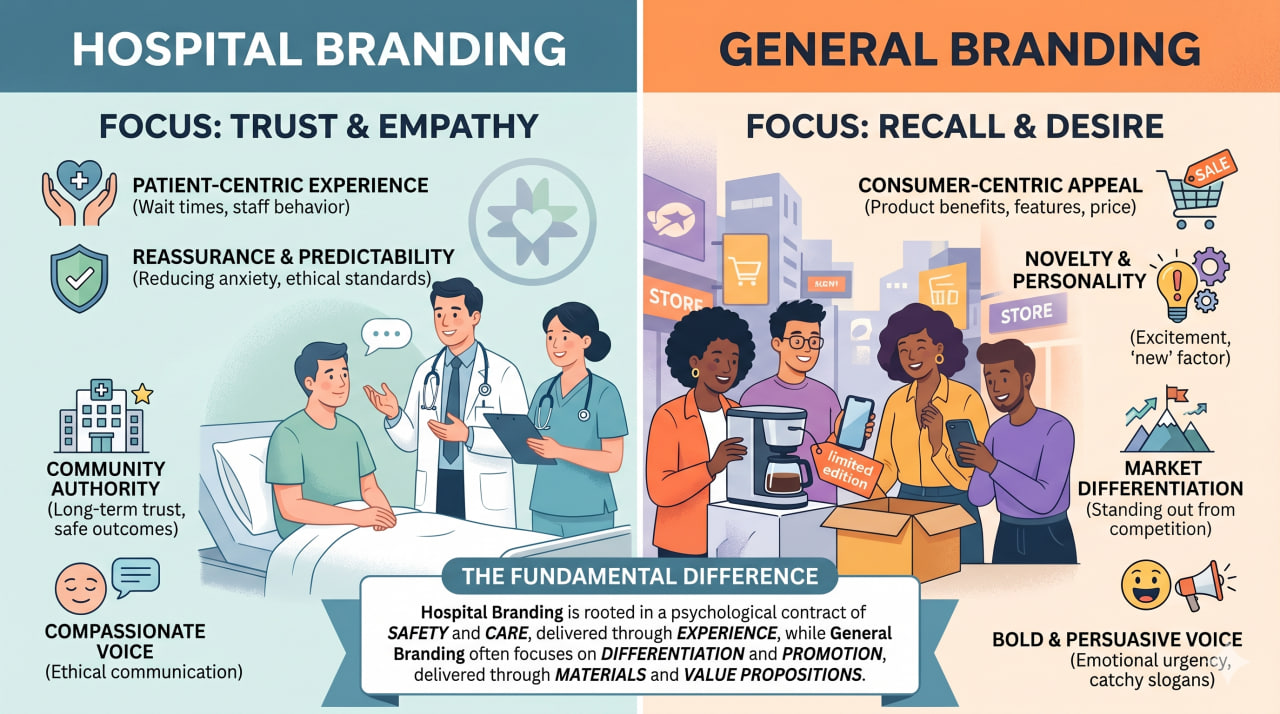 Hospital branding vs general branding